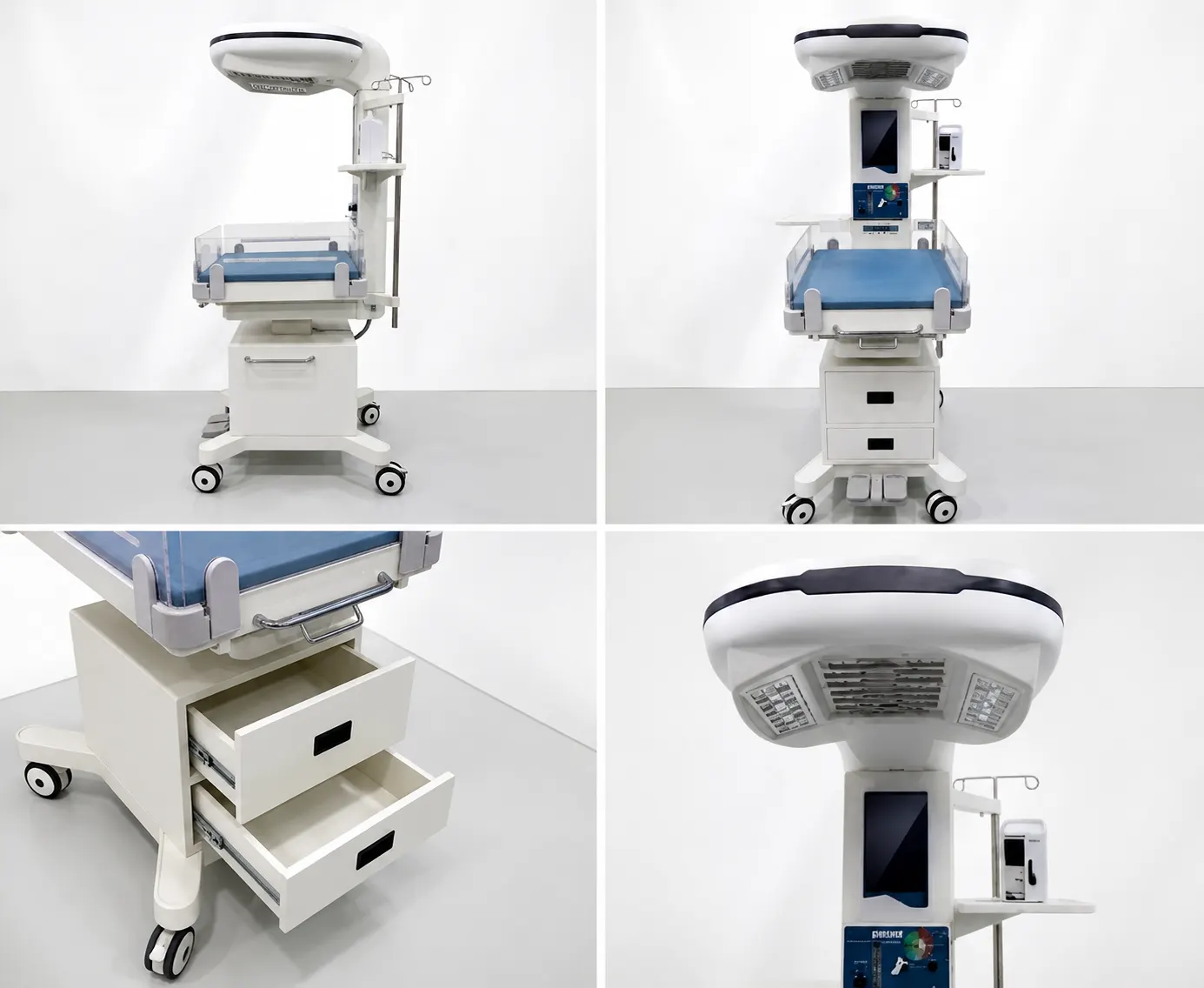 Close-up of laser-cut apertures and countersunk fixings on a medical enclosure