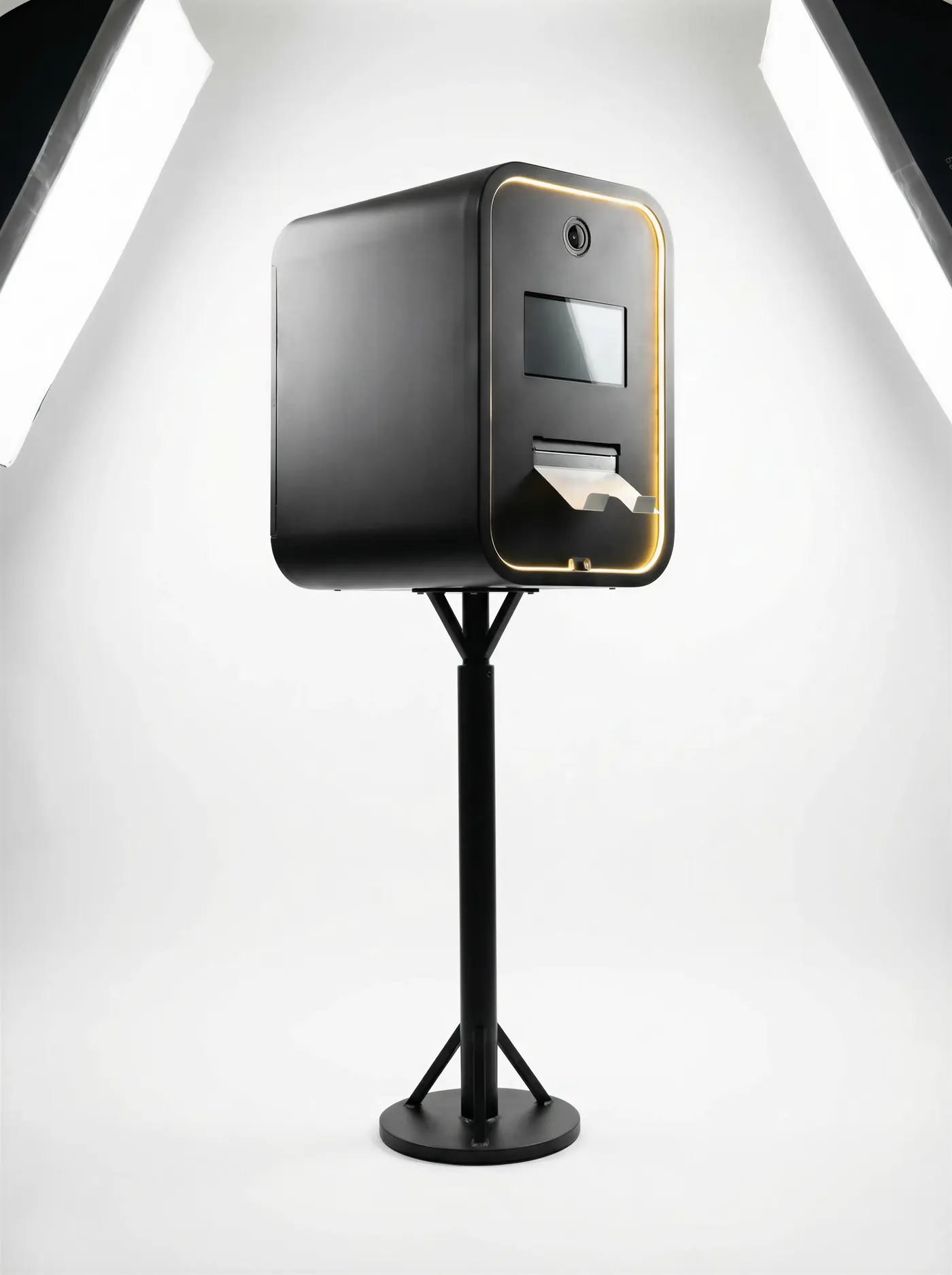 Sheet metal self-service kiosk frame for a digital payment terminal